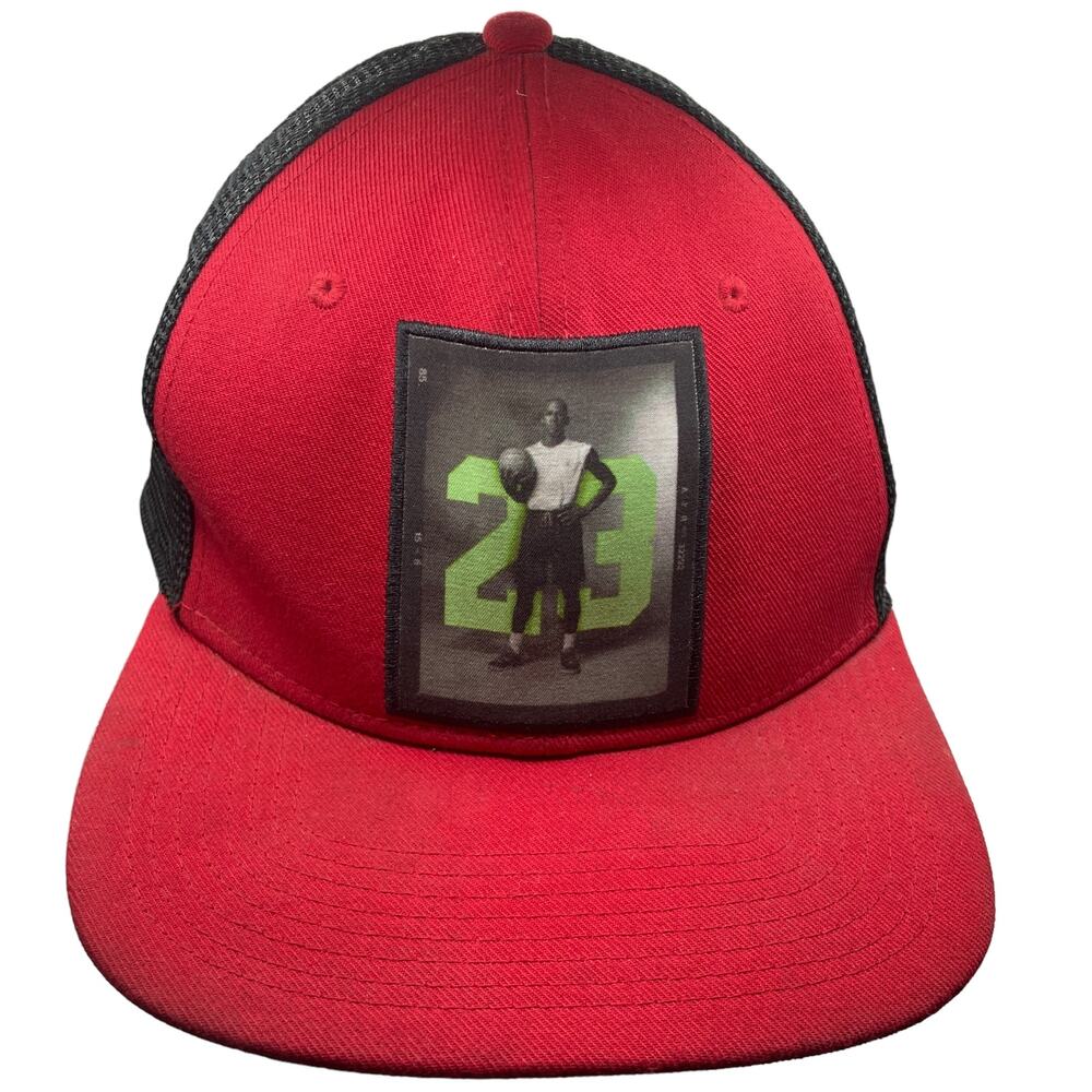 Nike Air Jordan 23 Poster Jumpman Mesh Snapback Hat Red 658381